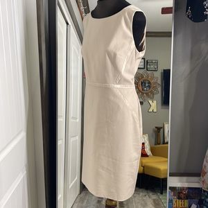 NWOT Antonio Melani cream midi lace accent dress Size: 14